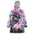 Statue of Liberty Graffiti Street Art Wearable Blanket Hoodie America Text and 4th of July Theme in Red White and Blue Design - Wonder Print Shop