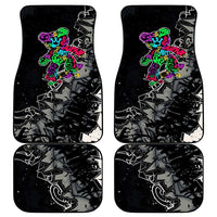 Teddy Bear Hip Hop Graffiti Street Art Car Mats Crown Shades and Colorful Spray Paint Design - Wonder Print Shop