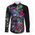 Teddy Bear Hip Hop Graffiti Street Art Family Matching Summer Maxi Dress and Hawaiian Shirt Crown Shades and Colorful Spray Paint Design - Wonder Print Shop