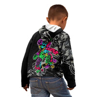 Teddy Bear Hip Hop Graffiti Street Art Kid Hoodie Crown Shades and Colorful Spray Paint Design - Wonder Print Shop