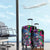 Teddy Bear Hip Hop Graffiti Street Art Luggage Cover Crown Shades and Colorful Spray Paint Design - Wonder Print Shop