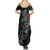 Teddy Bear Hip Hop Graffiti Street Art Summer Maxi Dress Crown Shades and Colorful Spray Paint Design - Wonder Print Shop