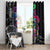 Teddy Bear Hip Hop Graffiti Street Art Window Curtain Crown Shades and Colorful Spray Paint Design - Wonder Print Shop
