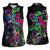 Teddy Bear Hip Hop Graffiti Street Art Women Sleeveless Polo Shirt Crown Shades and Colorful Spray Paint Design - Wonder Print Shop