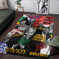 Nelson Mandela Area Rug Street Spray Art Recreating The Life Of A Great Man - Wonder Print Shop
