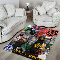 Nelson Mandela Area Rug Street Spray Art Recreating The Life Of A Great Man - Wonder Print Shop