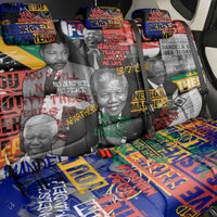 Nelson Mandela Back Car Seat Cover Street Spray Art Recreating The Life Of A Great Man - Wonder Print Shop