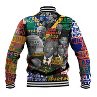 Nelson Mandela Baseball Jacket Street Spray Art Recreating The Life Of A Great Man - Wonder Print Shop