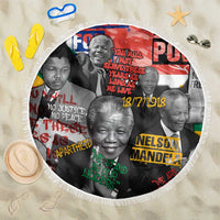 Nelson Mandela Beach Blanket Street Spray Art Recreating The Life Of A Great Man - Wonder Print Shop