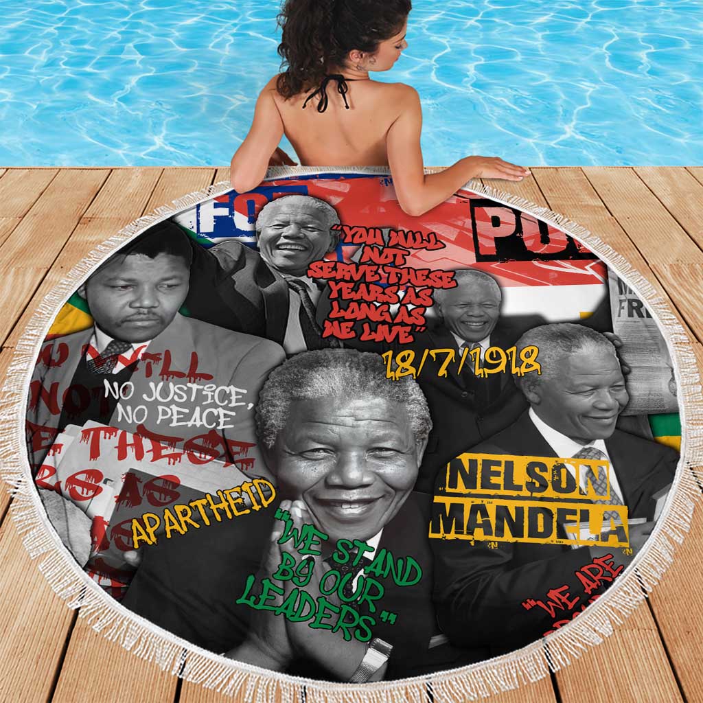 Nelson Mandela Beach Blanket Street Spray Art Recreating The Life Of A Great Man - Wonder Print Shop