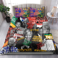Nelson Mandela Bedding Set Street Spray Art Recreating The Life Of A Great Man - Wonder Print Shop