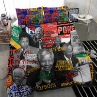 Nelson Mandela Bedding Set Street Spray Art Recreating The Life Of A Great Man - Wonder Print Shop