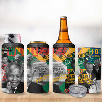 Nelson Mandela 4 in 1 Can Cooler Tumbler Street Spray Art Recreating The Life Of A Great Man - Wonder Print Shop