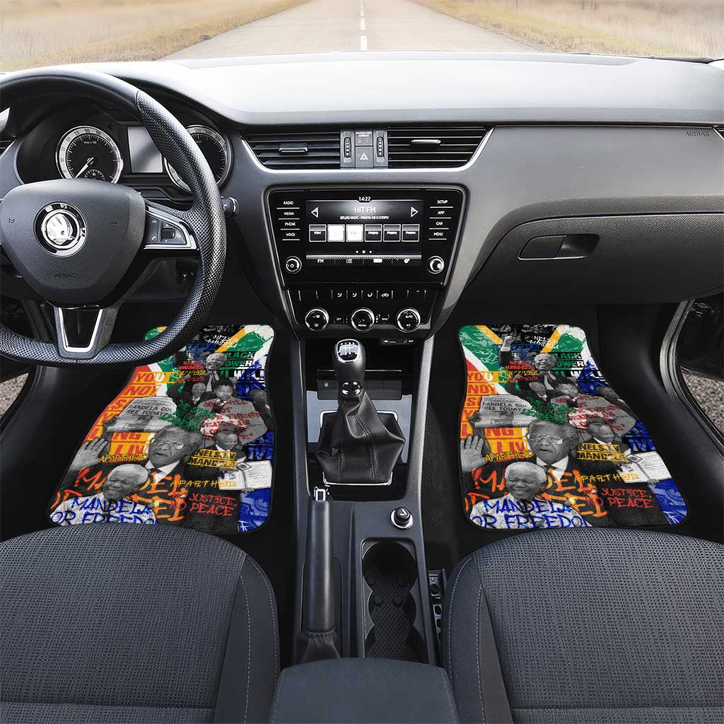 Nelson Mandela Car Mats Street Spray Art Recreating The Life Of A Great Man - Wonder Print Shop
