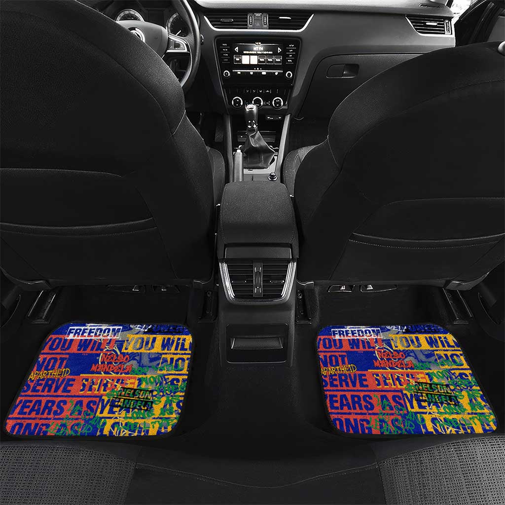 Nelson Mandela Car Mats Street Spray Art Recreating The Life Of A Great Man - Wonder Print Shop
