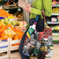 Nelson Mandela Grocery Bag Street Spray Art Recreating The Life Of A Great Man - Wonder Print Shop