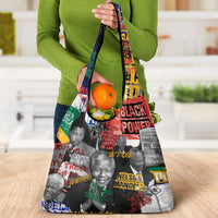 Nelson Mandela Grocery Bag Street Spray Art Recreating The Life Of A Great Man - Wonder Print Shop