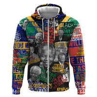 Nelson Mandela Hoodie Street Spray Art Recreating The Life Of A Great Man - Wonder Print Shop