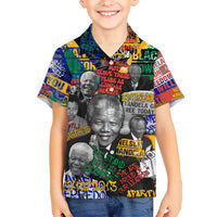Nelson Mandela Kid Hawaiian Shirt Street Spray Art Recreating The Life Of A Great Man - Wonder Print Shop