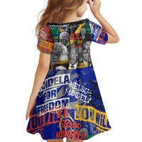 Nelson Mandela Kid Short Sleeve Dress Street Spray Art Recreating The Life Of A Great Man - Wonder Print Shop