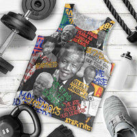 Nelson Mandela Men Tank Top Street Spray Art Recreating The Life Of A Great Man - Wonder Print Shop