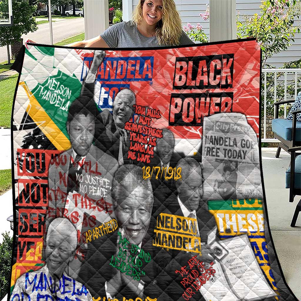 Nelson Mandela Quilt Street Spray Art Recreating The Life Of A Great Man - Wonder Print Shop