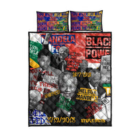 Nelson Mandela Quilt Bed Set Street Spray Art Recreating The Life Of A Great Man - Wonder Print Shop