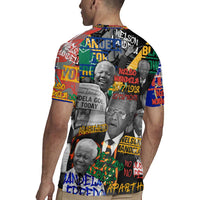 Nelson Mandela Rugby Jersey Street Spray Art Recreating The Life Of A Great Man - Wonder Print Shop