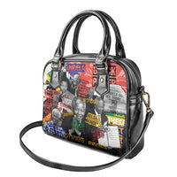 Nelson Mandela Shoulder Handbag Street Spray Art Recreating The Life Of A Great Man - Wonder Print Shop