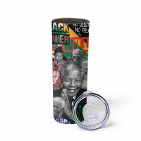 Nelson Mandela Skinny Tumbler Street Spray Art Recreating The Life Of A Great Man - Wonder Print Shop