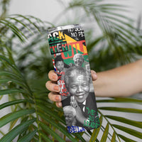 Nelson Mandela Skinny Tumbler Street Spray Art Recreating The Life Of A Great Man - Wonder Print Shop
