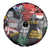 Nelson Mandela Spare Tire Cover Street Spray Art Recreating The Life Of A Great Man - Wonder Print Shop