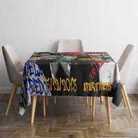 Nelson Mandela Tablecloth Street Spray Art Recreating The Life Of A Great Man - Wonder Print Shop