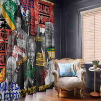Nelson Mandela Window Curtain Street Spray Art Recreating The Life Of A Great Man - Wonder Print Shop