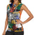 Nelson Mandela Women Sleeveless Polo Shirt Street Spray Art Recreating The Life Of A Great Man - Wonder Print Shop