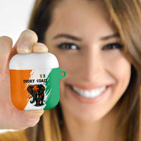 Ivory Coast AirPods Case with Tribal Elephant and Paint Splash Design - Wonder Print Shop
