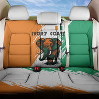 Ivory Coast Back Car Seat Cover with Tribal Elephant and Paint Splash Design - Wonder Print Shop