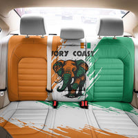 Ivory Coast Back Car Seat Cover with Tribal Elephant and Paint Splash Design - Wonder Print Shop