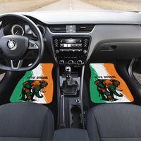 Ivory Coast Car Mats with Tribal Elephant and Paint Splash Design - Wonder Print Shop
