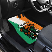 Ivory Coast Car Mats with Tribal Elephant and Paint Splash Design - Wonder Print Shop