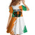 Ivory Coast Family Matching Mermaid Dress and Hawaiian Shirt with Tribal Elephant and Paint Splash Design - Wonder Print Shop