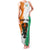 Ivory Coast Family Matching Tank Maxi Dress and Hawaiian Shirt with Tribal Elephant and Paint Splash Design - Wonder Print Shop
