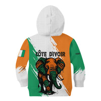 Ivory Coast Kid Hoodie with Tribal Elephant and Paint Splash Design - Wonder Print Shop