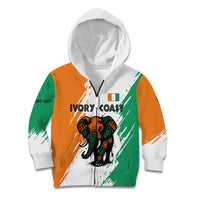 Ivory Coast Kid Hoodie with Tribal Elephant and Paint Splash Design - Wonder Print Shop