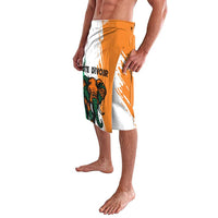 Ivory Coast Lavalava with Tribal Elephant and Paint Splash Design - Wonder Print Shop