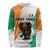 Ivory Coast Long Sleeve Shirt with Tribal Elephant and Paint Splash Design - Wonder Print Shop