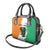 Ivory Coast Shoulder Handbag with Tribal Elephant and Paint Splash Design - Wonder Print Shop