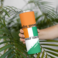 Ivory Coast Skinny Tumbler with Tribal Elephant and Paint Splash Design - Wonder Print Shop