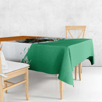 Ivory Coast Tablecloth with Tribal Elephant and Paint Splash Design - Wonder Print Shop