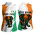 Ivory Coast Women Sleeveless Polo Shirt with Tribal Elephant and Paint Splash Design - Wonder Print Shop